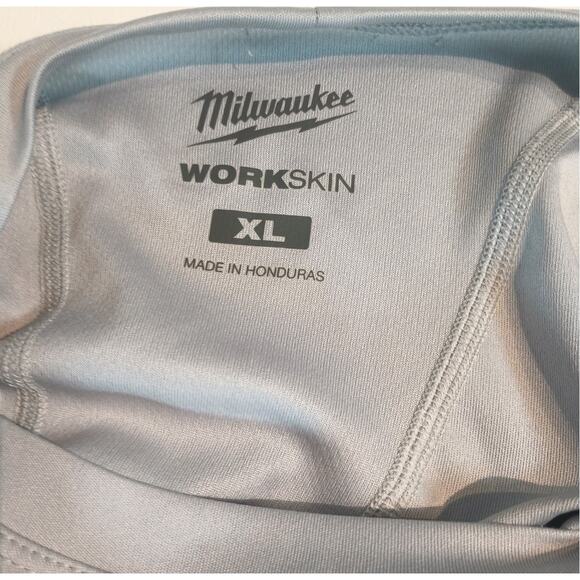 MILWAUKEE MENS WORKSKIN SHIRT GRAY SIZE XL STRETCH PERFORMANCE DRY - Picture 3 of 9
